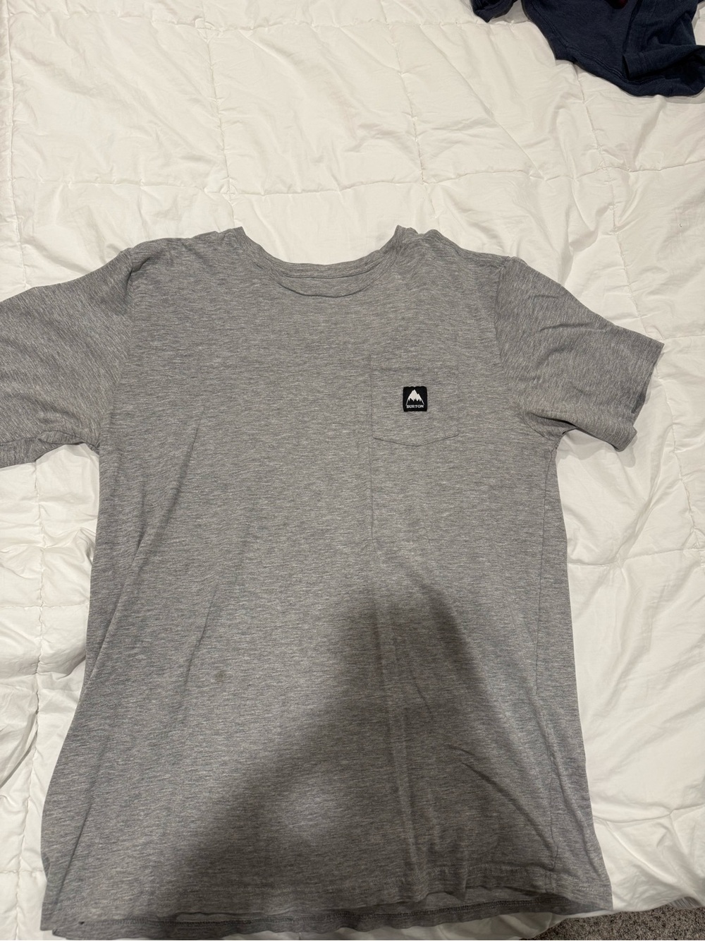 Burton Gray Short Sleeve Pocket Tee